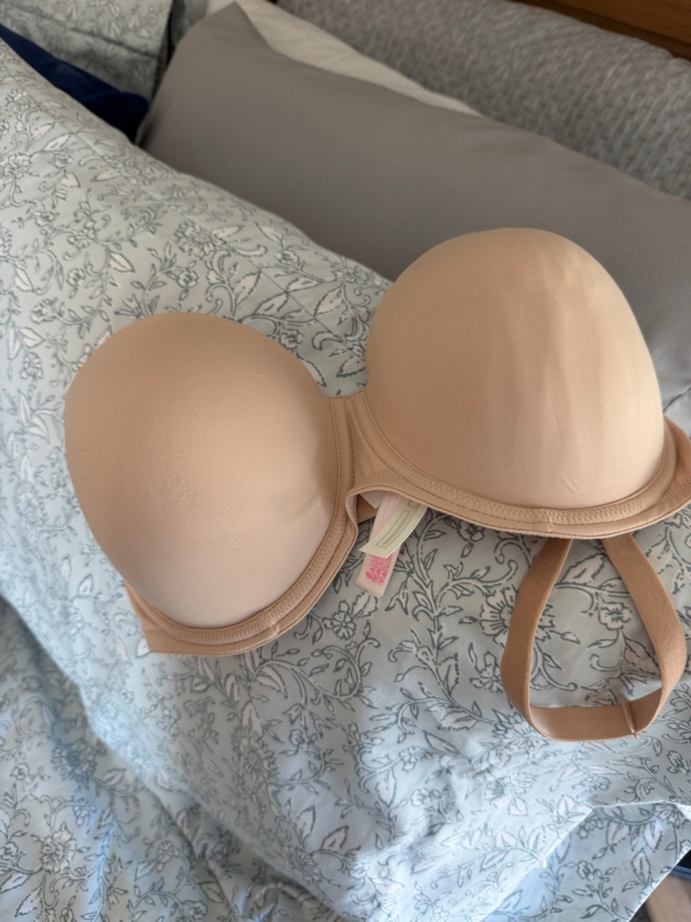 PINK Victoria's Secret Strapless Molded Nude Bra